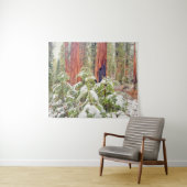 Sequoia Forest Landschaft im Winter Wandteppich (Beispiel (Horizontal))