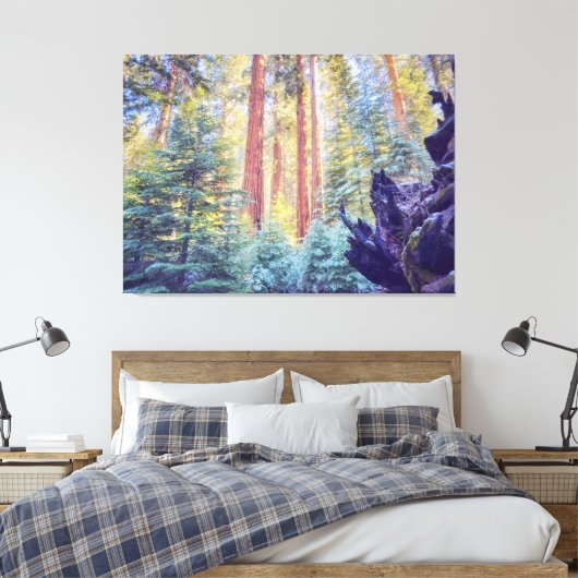 Sequoia Forest Leinwanddruck (Insitu (Schlafzimmer))