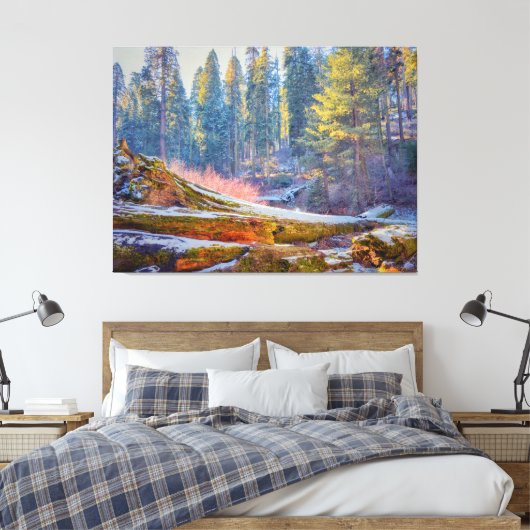 Sequoia Forest Leinwanddruck (Insitu (Schlafzimmer))