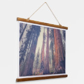 Sequoia Forest Wandteppich Mit Holzrahmen (Gewinkelt)