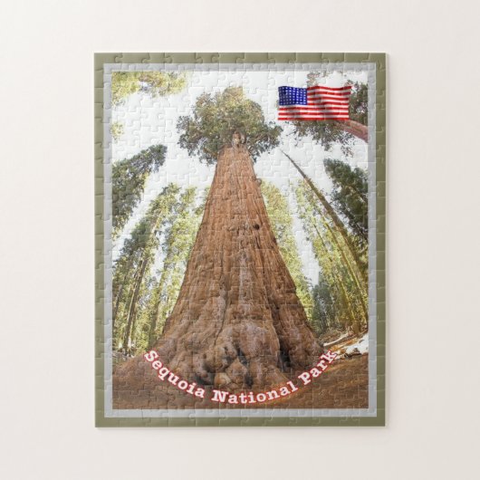 Sequoia - General Sherman Tree - Vereinigte Staate Puzzle (Vertikal)