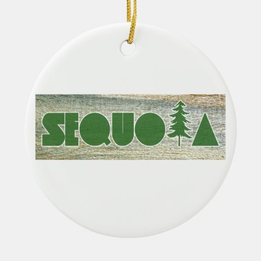 Sequoia Keramik Ornament (Vorne)