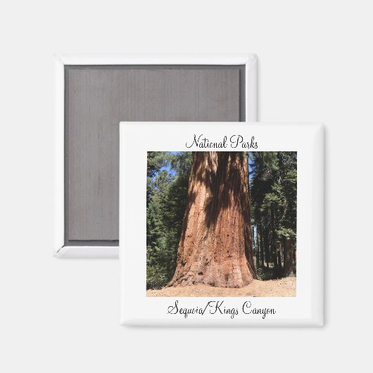 Sequoia Kings Canyon Nationalpark Magnet (Vorderseite/Rückseite)