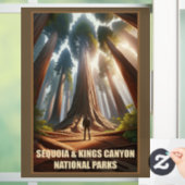 Sequoia & Kings Canyon Nationalparks Fensteraufkleber (Zuhause)
