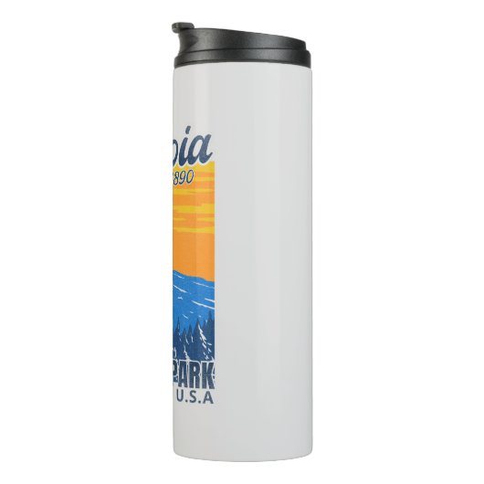 Sequoia National Forest Mountain Scenery Thermosbecher (Nach rechts gedreht)