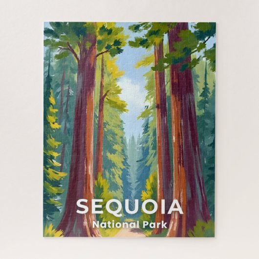 Sequoia National Park | California Art Puzzle (Vertikal)