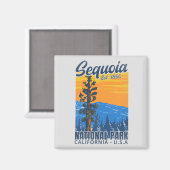 Sequoia National Park California Est 1890 Magnet (Vorderseite/Rückseite)