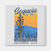 Sequoia National Park California Est 1890 Magnet (Vorne)