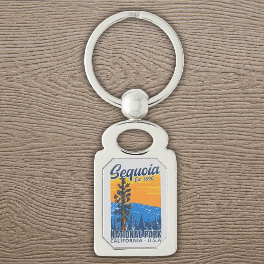 Sequoia National Park California Est 1890 Schlüsselanhänger