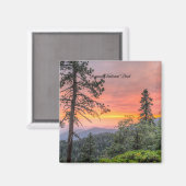 Sequoia National Park, Kalifornien, Magnet (Vorderseite/Rückseite)