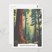 Sequoia National Park, Kalifornien, USA Postkarte (Vorne/Hinten)