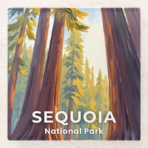 Sequoia National Park Reisen Kalifornien Glasuntersetzer