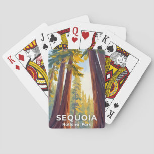 Sequoia National Park Reisen nach Kalifornien Spielkarten