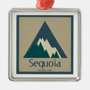 Sequoia National Park Rustic Ornament Aus Metall