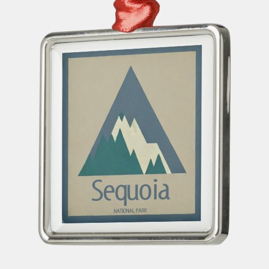 Sequoia National Park Rustic Ornament Aus Metall (Links)