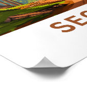 Sequoia National Park Travel Print Poster (Ecke)