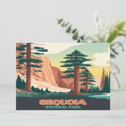 Sequoia Nationalpark Bäume Berge (Stehend Vorderseite)