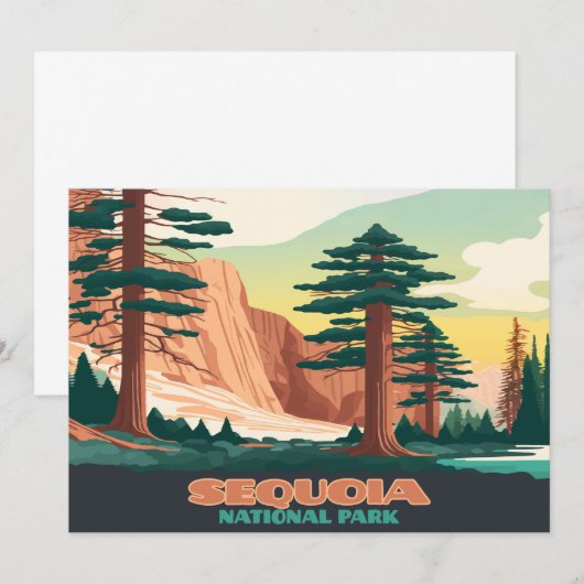 Sequoia Nationalpark Bäume Berge (Vorne/Hinten)