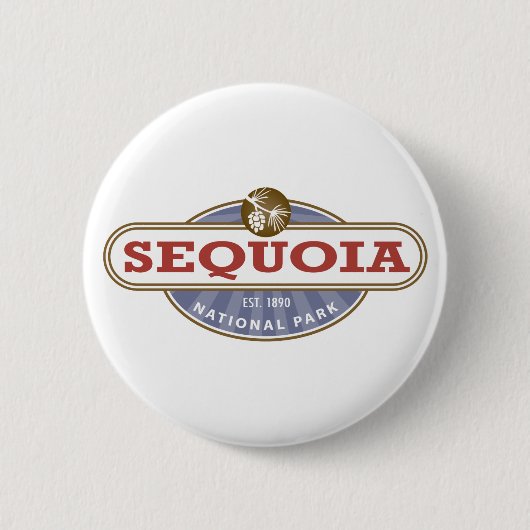 Sequoia-Nationalpark Button (Vorderseite)