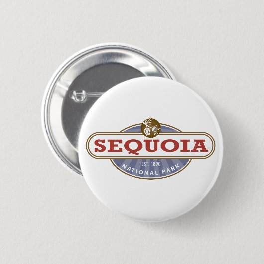 Sequoia-Nationalpark Button (Vorne & Hinten)