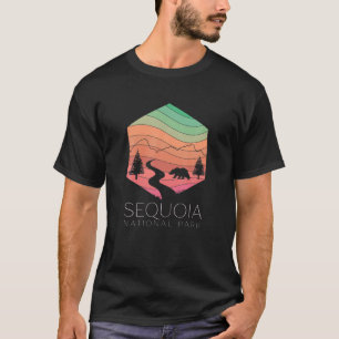 Sequoia Nationalpark California Forest Retro Camp T-Shirt