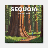 Sequoia Nationalpark California Magnet (Vorne)