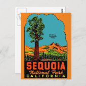 Sequoia Nationalpark California Postkarte (Vorne/Hinten)