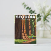 Sequoia Nationalpark California Postkarte (Stehend Vorderseite)