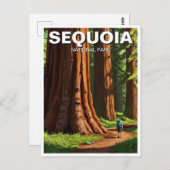Sequoia Nationalpark California Postkarte (Vorne/Hinten)