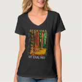 Sequoia Nationalpark California Retro gestört T-Shirt (Vorderseite)