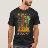 Sequoia Nationalpark California Retro gestört T-Shirt (Vorderseite)
