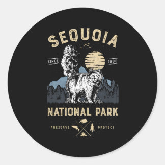 Sequoia Nationalpark California Runder Aufkleber