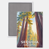 Sequoia-Nationalpark | California Travel Magnet (Vorderseite/Rückseite)
