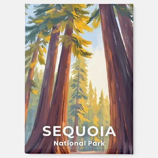 Sequoia-Nationalpark | California Travel Magnet (Vorderseite)