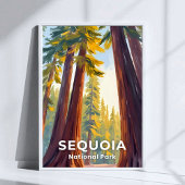 Sequoia-Nationalpark | California Travel Poster