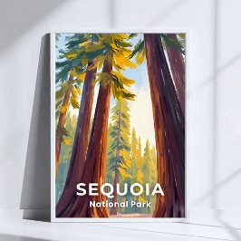 Sequoia-Nationalpark | California Travel Poster