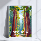 Sequoia-Nationalpark | California Travel Poster