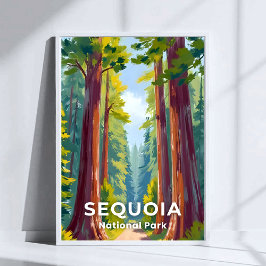 Sequoia-Nationalpark | California Travel Poster
