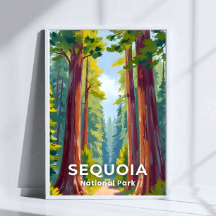 Sequoia-Nationalpark California Travel Poster