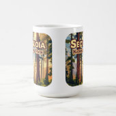 Sequoia Nationalpark California Tree Retro Kaffeetasse (Mittel)