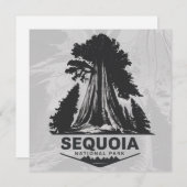 Sequoia-Nationalpark Feiertagskarte (Vorne/Hinten)