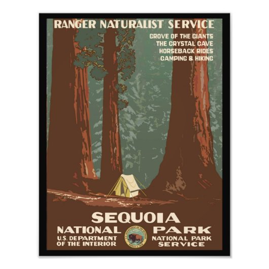 Sequoia-Nationalpark Fotodruck (Vorne)