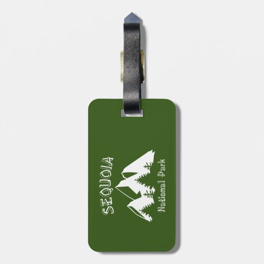 Sequoia-Nationalpark Gepäckanhänger (Rückseite vertikal)