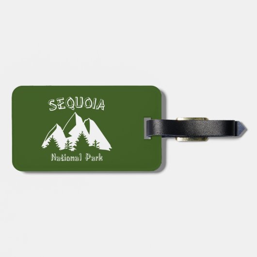 Sequoia-Nationalpark Gepäckanhänger (Rückseite horizontal)