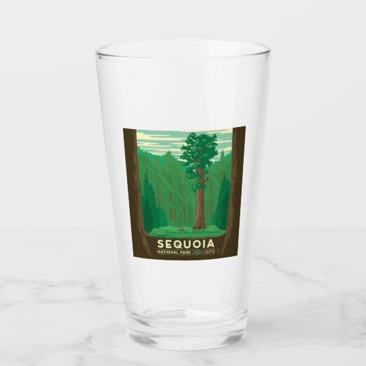 Sequoia-Nationalpark Glas (Vorderseite)
