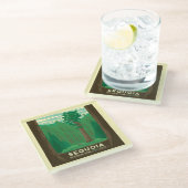 Sequoia-Nationalpark Glasuntersetzer (Schrägansicht)