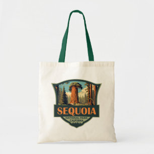 Sequoia Nationalpark Illustration Retro Tragetasche