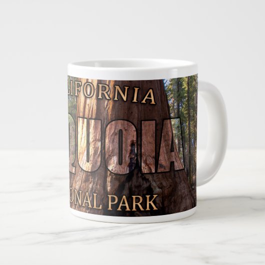 Sequoia Nationalpark Jumbo Tasse (Vorderseite Rechts)