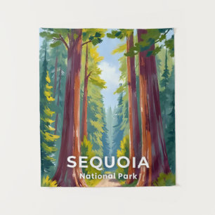 Sequoia-Nationalpark Kalifornien Reise Wandteppich
