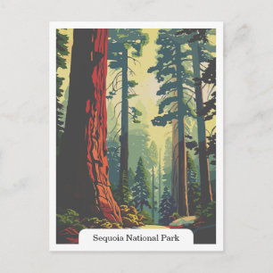 Sequoia-Nationalpark, Kalifornien USA Postkarte